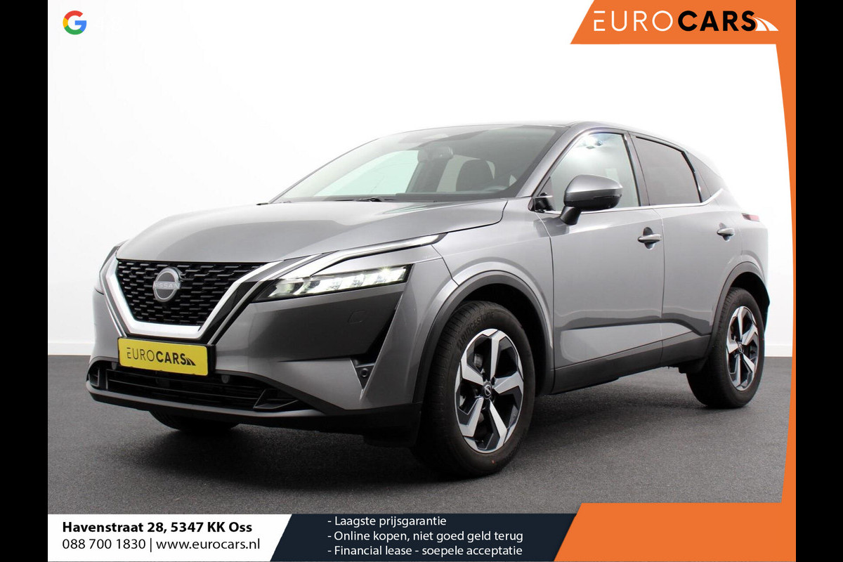 Nissan QASHQAI 1.3 MHEV DIG-T 158pk Xtronic Tekna+ | Navigatie | Apple Carplay/Android Auto | Parkeersensoren | 360 camera | Adaptive cruise control | Elektrisch panoramadak | Elektrische achterklep | Elektrische bestuurderstoel | Stoel-en stuurverwarming | Ledverlichting | Climate Control