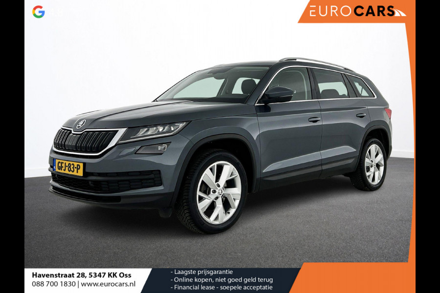 Škoda Kodiaq 1.5 TSI 150pk Automaat Style 7p. Navigatie Apple Carplay/Android Auto Adaptieve Cruise Control Parkeer sensoren Camera Elektrische achterklep Stoel- en stuurverwarming Virtual Cockpit Keyless Entry/Start Ledverlichting Getinte ramen Climate Control