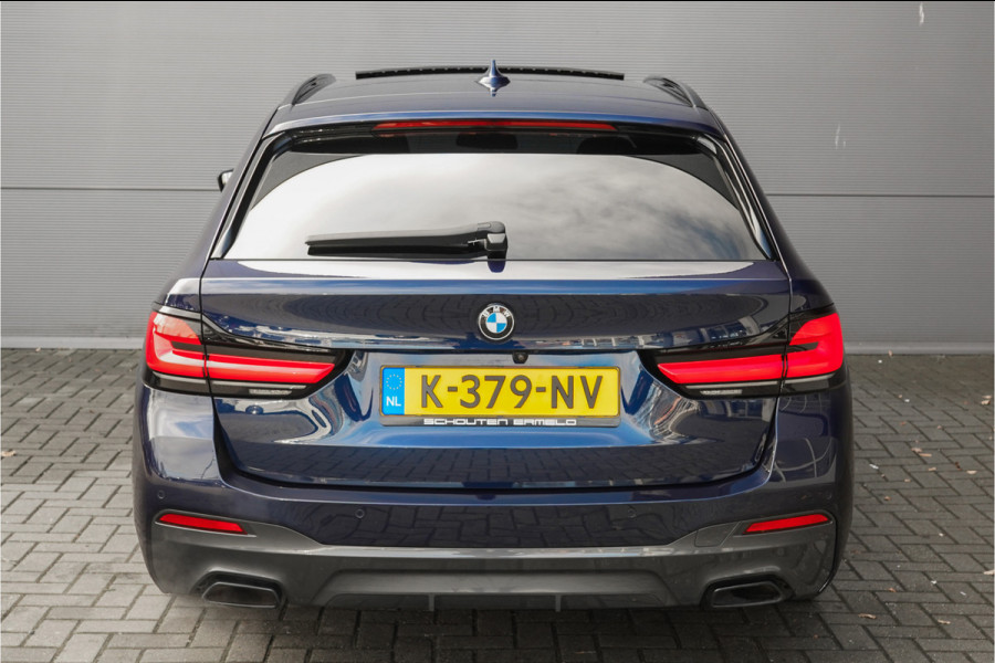 BMW 5 Serie Touring 530i High Executive M-Sport Pano Laser ACC H/K Memory 20"