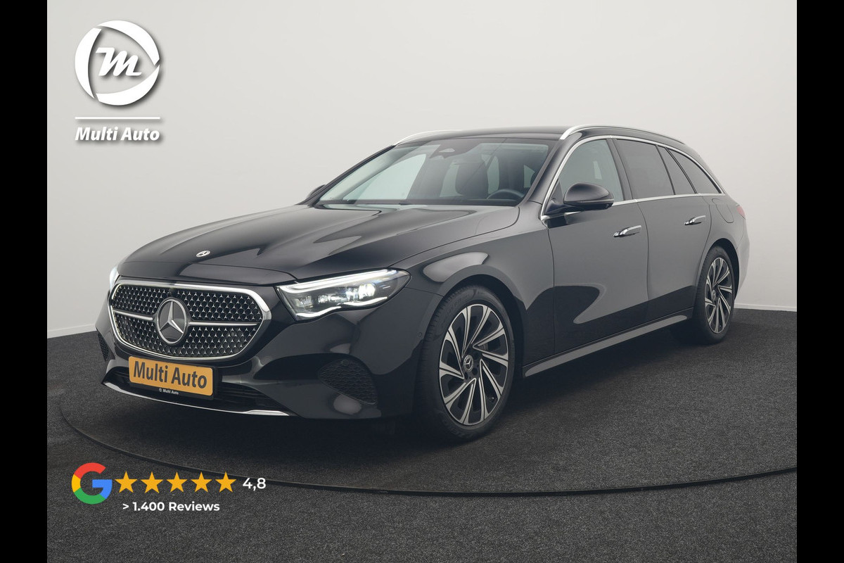 Mercedes-Benz E-Klasse Estate 300 e Luxury Line PHEV 313pk SOH 97.3% Dealer O.H | Luchtvering | Trekhaak af Fabriek | Lederen Comfortzetels Memory | Adaptive Cruise | Burmester 4D | Digital LED | 360 Camera | Keyless | Sfeerverlichting | Plug In Hybrid