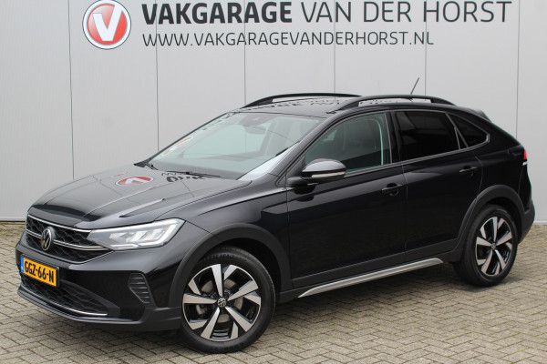 Volkswagen Taigo 1.0-96pk TSI Edition. Zeer nette en luxe hoogzitter, slechts 33.500km ! Airco, cruise cntrl adaptief, camera, pdc achter, trekhaak, LED verlichting, Apple Carplay/Android auto, bluetooth telefoonvoorb., digitaal dashboard etc.