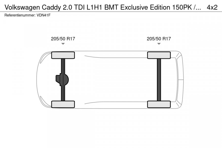 Volkswagen Caddy 2.0 TDI L1H1 BMT Exclusive Edition 150PK / LED / ACC / WINTERPACK / PDC / VLOER / LAT-OM-LAT / RIEM RECENT VERV.