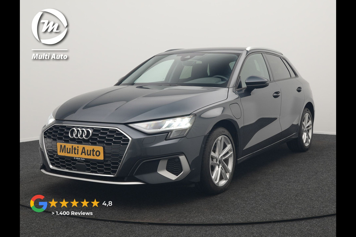 Audi A3 Sportback 40 TFSI e Advanced edition PHEV 204pk Dealer O.H. | Camera | Keyless | Elektr. Verst. Sportstoel Verwarmd | Sfeerverlichting | Apple Carplay | LED Koplampen | Virtual | Navigatie | DAB | Plug In Hybrid