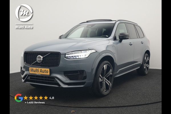 Volvo XC90 T8 Recharge AWD Plus Dark 7 Persoons LONG RANGE PHEV 455pk Dealer O.H. | Trekhaak Af Fabriek | Panodak | Adaptive Cruise | Camera | Harman / Kardon | Lederen Sportstoelen Memory & Verwarmd | Google Assistent | Stuur Verwarmd | Keyless | Blis | 22"L.M | Plug In H