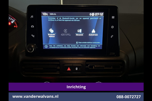 Peugeot Partner 1.5 BlueHDI 102pk L1H1 inrichting Omvormer Euro6 Airco | Trekhaak | Apple Carplay | Cruisecontrol Android auto, Dakdragers, parkeersensoren,