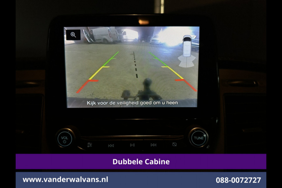 Ford Transit Custom 2.0 TDCI 131pk L2H1 Dubbele Cabine Euro6 Airco | 5-Zits | Camera | LED | 2800kg Trekhaak | Apple Carplay Cruisecontrol, Android Auto, Stoelverwarming, Verwarmde Voorruit, Parkeersensoren