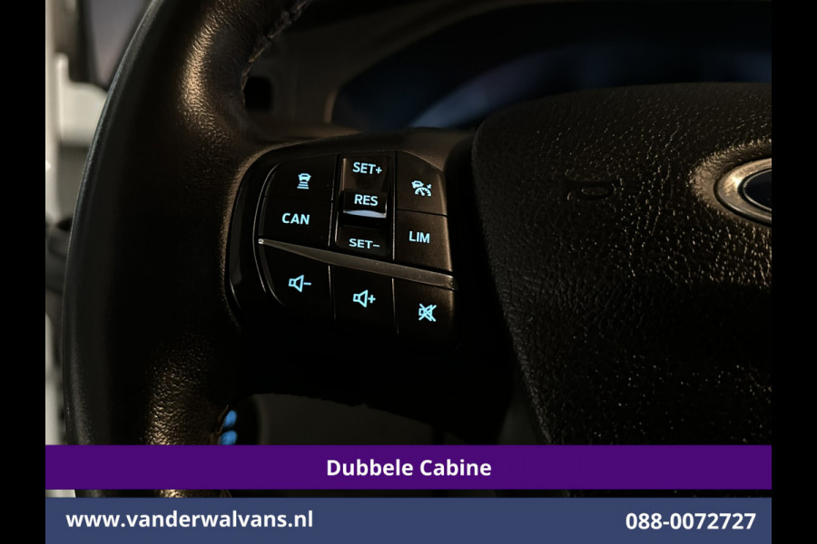 Ford Transit Custom 2.0 TDCI 131pk L2H1 Dubbele Cabine Euro6 Airco | 5-Zits | Camera | LED | 2800kg Trekhaak | Apple Carplay Cruisecontrol, Android Auto, Stoelverwarming, Verwarmde Voorruit, Parkeersensoren