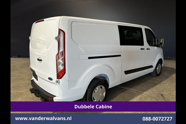 Ford Transit Custom 2.0 TDCI 131pk L2H1 Dubbele Cabine Euro6 Airco | 5-Zits | Camera | LED | 2800kg Trekhaak | Apple Carplay Cruisecontrol, Android Auto, Stoelverwarming, Verwarmde Voorruit, Parkeersensoren
