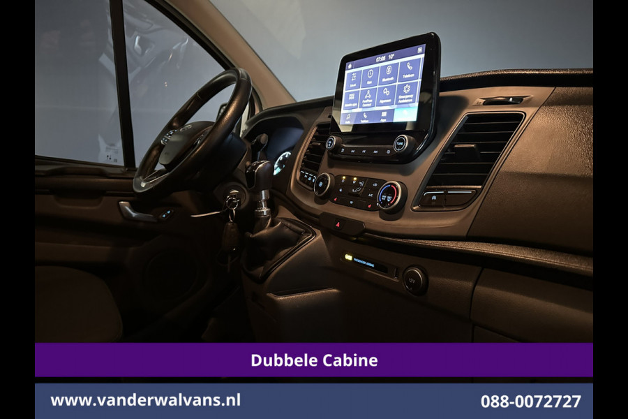 Ford Transit Custom 2.0 TDCI 131pk L2H1 Dubbele Cabine Euro6 Airco | 5-Zits | Camera | LED | 2800kg Trekhaak | Apple Carplay Cruisecontrol, Android Auto, Stoelverwarming, Verwarmde Voorruit, Parkeersensoren