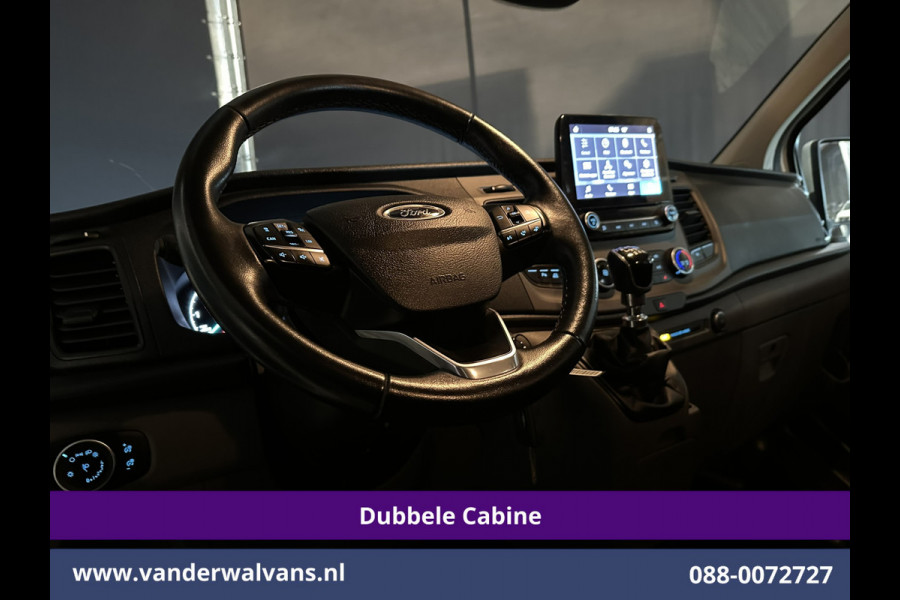 Ford Transit Custom 2.0 TDCI 131pk L2H1 Dubbele Cabine Euro6 Airco | 5-Zits | Camera | LED | 2800kg Trekhaak | Apple Carplay Cruisecontrol, Android Auto, Stoelverwarming, Verwarmde Voorruit, Parkeersensoren