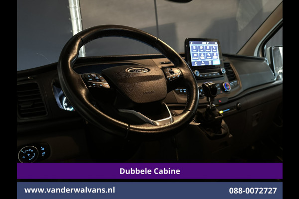 Ford Transit Custom 2.0 TDCI 131pk L2H1 Dubbele Cabine Euro6 Airco | 5-Zits | Camera | LED | 2800kg Trekhaak | Apple Carplay Cruisecontrol, Android Auto, Stoelverwarming, Verwarmde Voorruit, Parkeersensoren