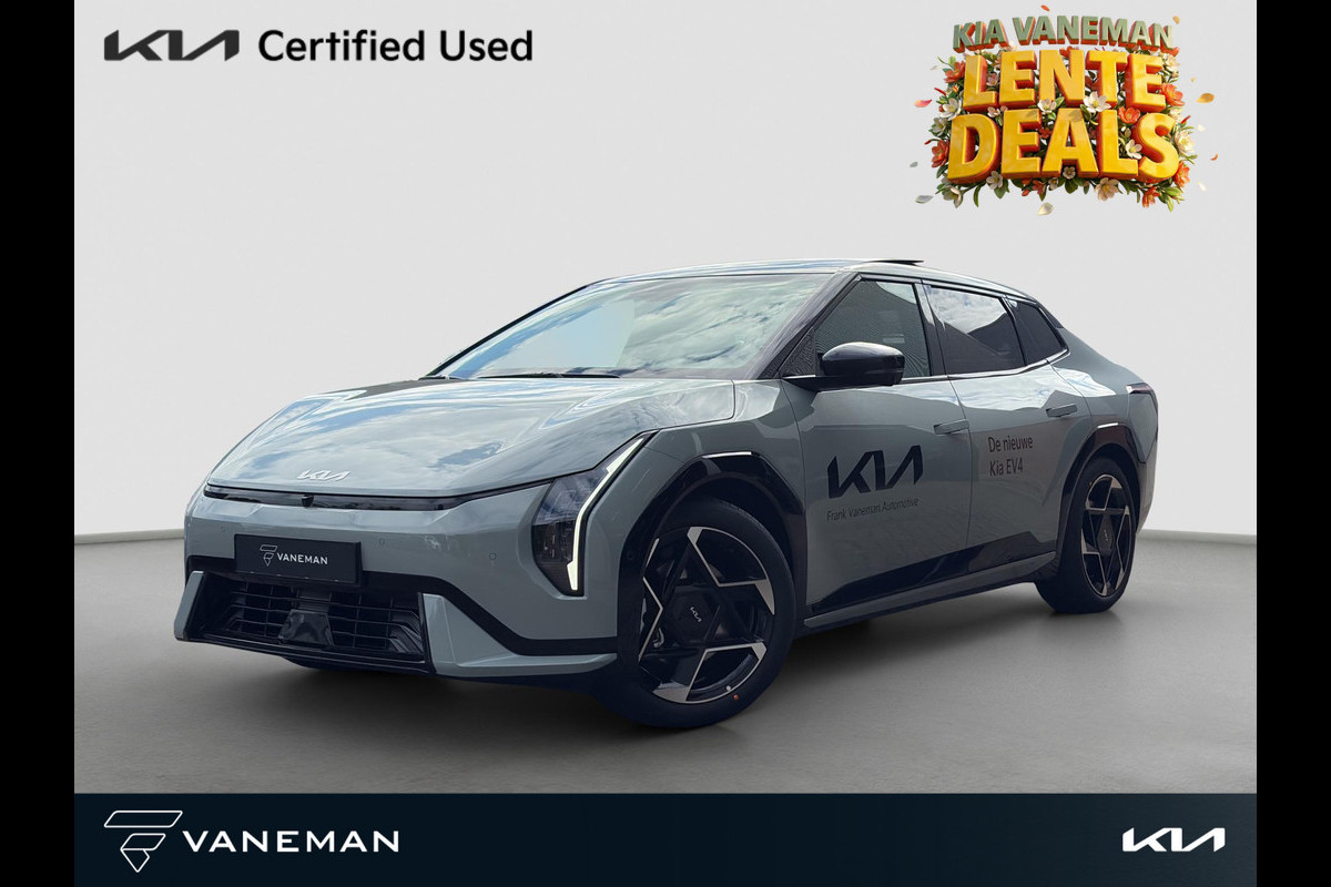 Kia EV4 Fastback GT-PlusLine 81.4 kWh Dodehoekcamera | Stoelventilatie | Pano | 360 Camera | HUD |