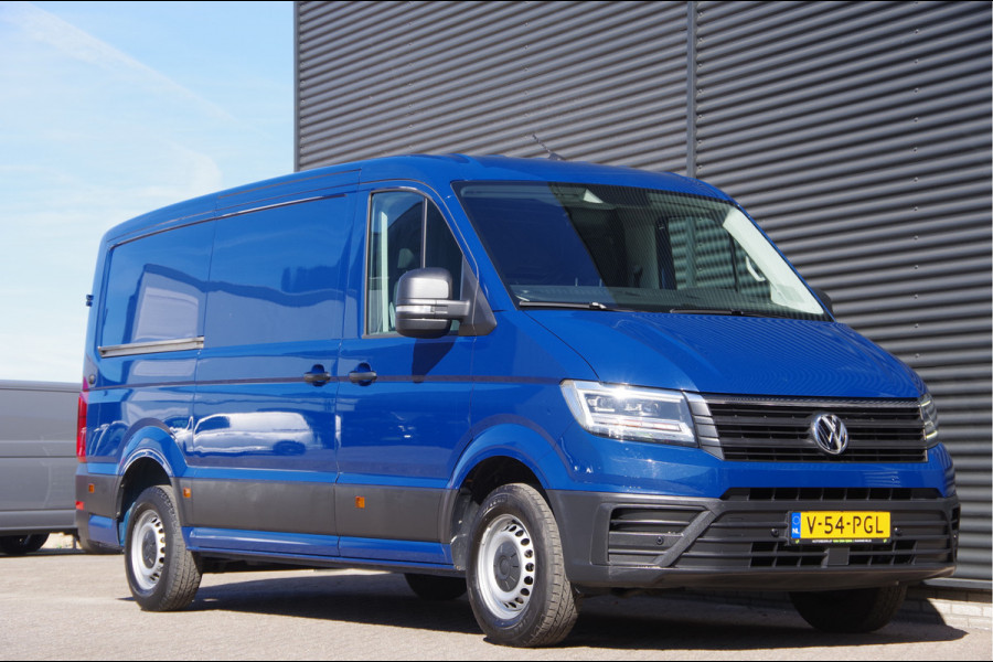 Volkswagen Crafter 35 2.0 TDI L3H2 177PK AUT. 3-ZITS, LED, CAMERA, STANDKACHEL, NAVI, CRUISE, AIRCO, MF STUURWIEL, PARKEERSENSOREN