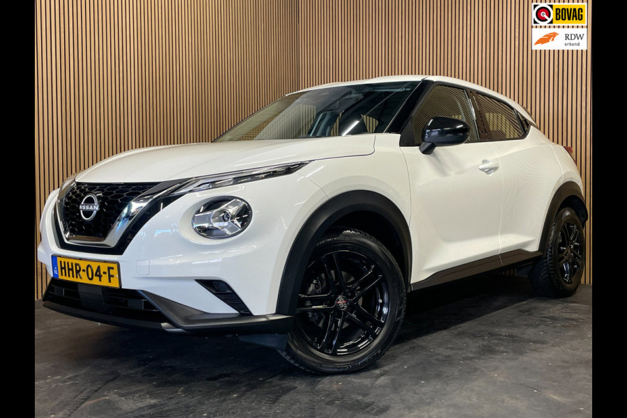 Nissan Juke 1.0 DIG-T Acenta|AUTOMAAT|BLACK/WHITE EDITION|STOELVERWARMING|APPLE CARPLAY|CAMERA|CLIMATE,CRUISE CONTROL|LANE|PDC-A|