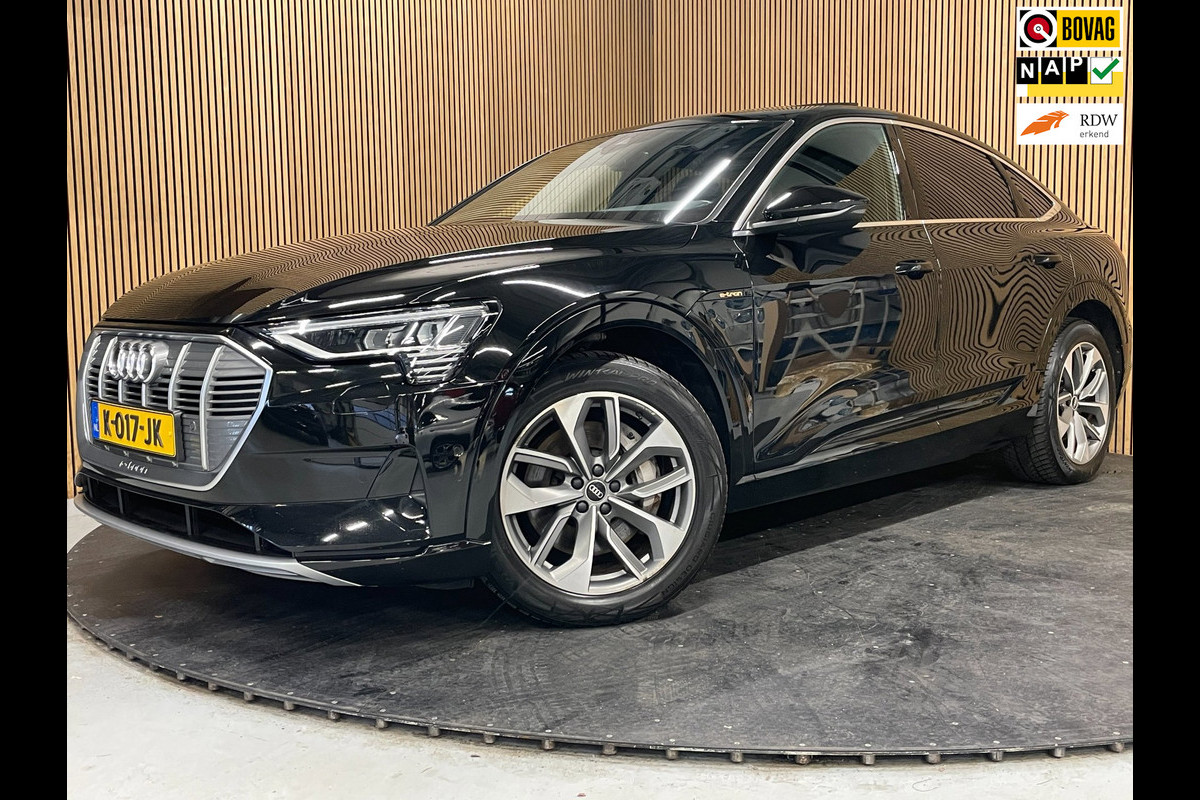 Audi e-tron Sportback 55 Quattro Business Plus 95 kWh|92%SOH|AFN.TREKHAAK|LEDER|PANO|MEMORY|ACC|CARPLAY|STOELVERW|IN.BTW|1EIG|NAP|