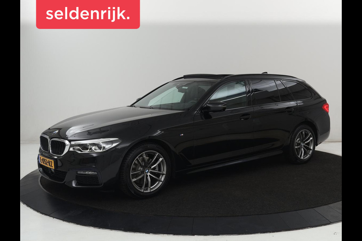 BMW 5 Serie 520i M Sport | Panoramadak | Stoelventilatie | Head-Up | 360 Camera | Leder | Adaptief LED | Memory | Carplay | Sfeerverlichting | Achterbankverwarming | Navigatie | Stuurverwarming