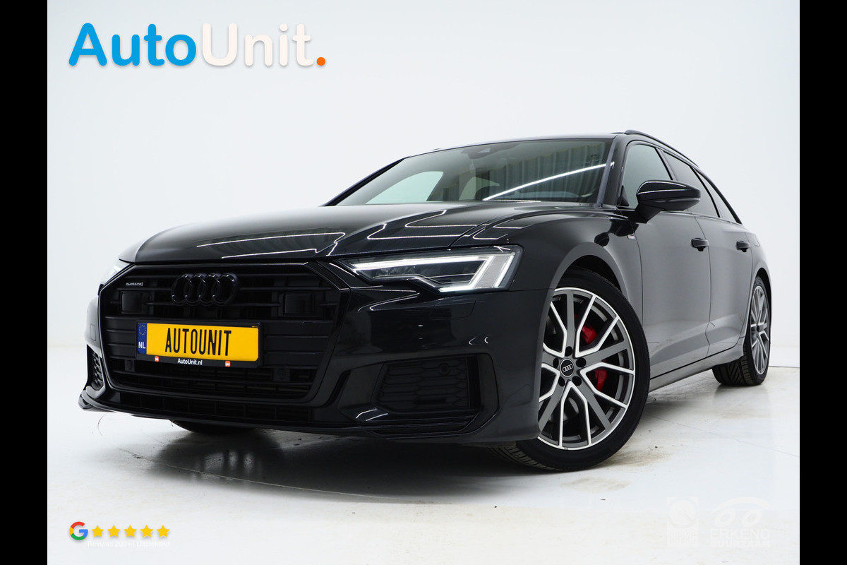 Audi A6 Avant 55 TFSI e quattro Competition Full Black | Panoramadak | B&O Audio | Camera | Keyless | Adaptive Cruise | Trekhaak | Carplay