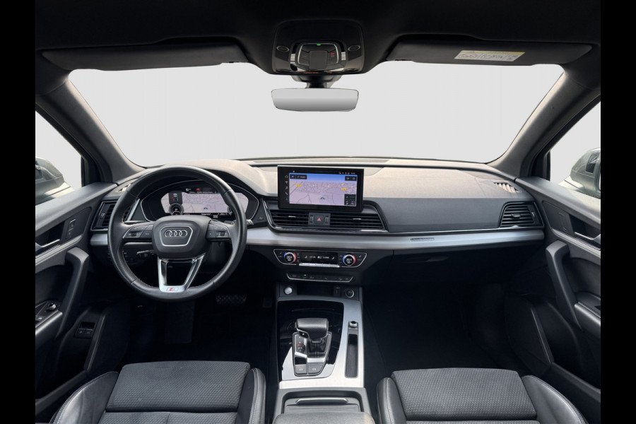 Audi Q5 50 TFSI e S-line | SOH 99%| Trekhaak | Sfeer | Matrix | Camera | ACC | Keyless | Carplay | Dodehoek | Virtua