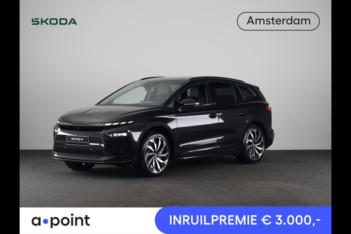 Škoda Enyaq 85 Sportline 286 pk | Panoramadak | Business Upgrade Pakket - ADVANCED | Trekhaak | 21 inch lichtmetalen velgen