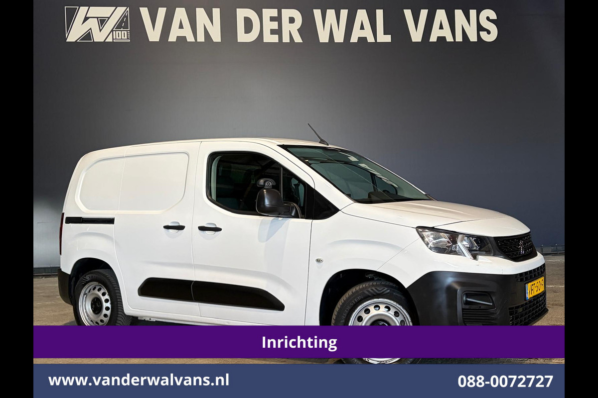 Peugeot Partner 1.5 BlueHDI 102pk L1H1 inrichting Omvormer Euro6 Airco | Trekhaak | Apple Carplay | Cruisecontrol Android auto, Dakdragers, parkeersensoren,