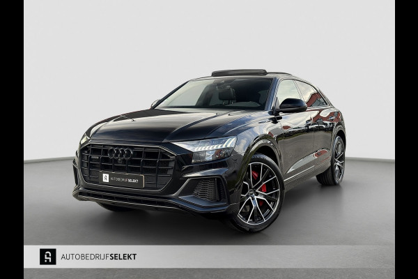 Audi Q8 60 TFSI e Competition | Pano | Luchtvering | B&O | Matrix | 360 | Carplay | Memory | NL Auto | Sfeerverichting | 1e eig.