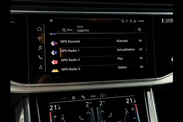 Audi Q8 60 TFSI e Competition | Pano | Luchtvering | B&O | Matrix | 360 | Carplay | Memory | NL Auto | Sfeerverichting | 1e eig.