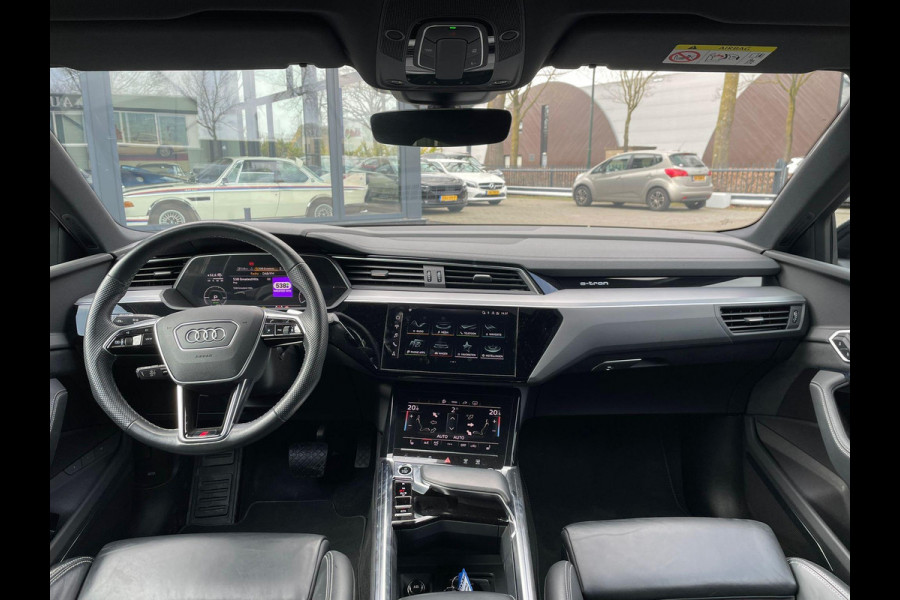 Audi e-tron Sportback 55 quattro S edition 95 kWh VAN € 39.900,- VOOR € 36.877,- UW LENTEVOORDEEL  € 3.023,-! | SOH 95% | S LINE BLACKLINE  | B&O AUDIO | ADAPTIVE CRUISE | 360 CAMERA | KEYLESS ENTRY