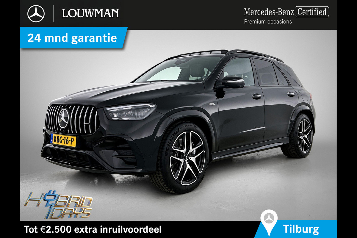 Mercedes-Benz GLE Mercedes-AMG 53 Hybrid 4MATIC+ AMG | Night Pakket | Panorama Schuif-Kanteldak | Burmester Surround-Soundsystem | Airmatic. Inclusief 24 maanden MB Certified garantie voor Europa.