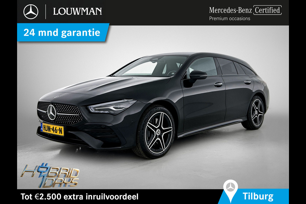 Mercedes-Benz CLA-Klasse Shooting Brake 250 e Star Edition AMG Line | Night Pakket | Sfeerverlichting | Ledkoplampen | Apple CarPlay | Keyless-Go | Inclusief 24 maanden Mercedes-Benz Certified garantie voor Europa.
