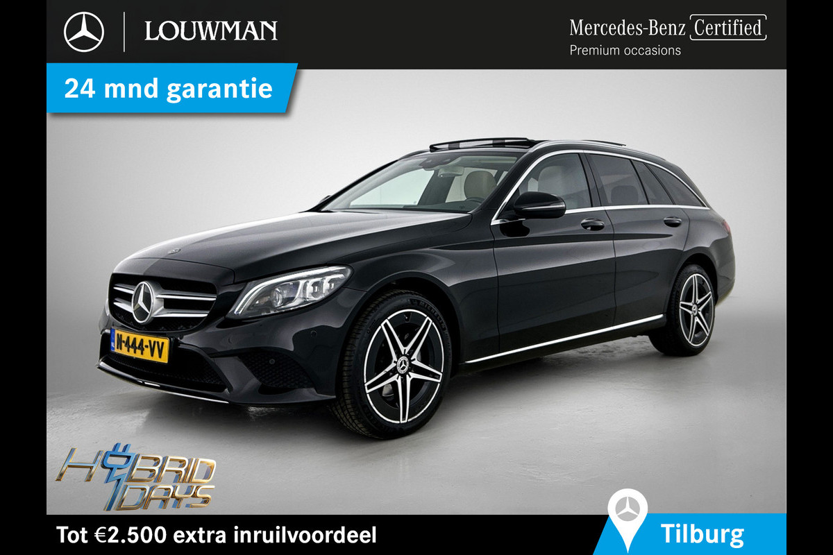 Mercedes-Benz C-Klasse Estate 180 Business Solution Avantgarde Trekhaak | Panoramadak | Multi spaaks lichtmetalen velgen | Navigatie | Parking support | Inclusief 24 maanden MB Certified garantie voor Europa.