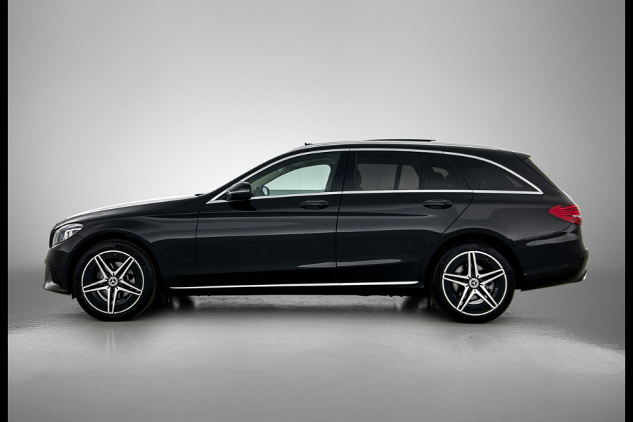 Mercedes-Benz C-Klasse Estate 180 Business Solution Avantgarde Trekhaak | Panoramadak | Multi spaaks lichtmetalen velgen | Navigatie | Parking support | Inclusief 24 maanden MB Certified garantie voor Europa.