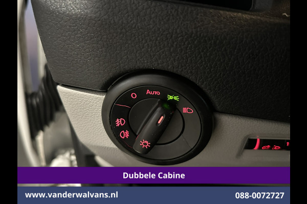 Volkswagen Transporter 2.0 TDI 150pk L2H1 Dubbele Cabine Airco | 5-Zits | Navigatie | Apple Carplay | Cruisecontrol Android Auto, 2500kg Trekhaak, Parkeersensoren, Achterklep