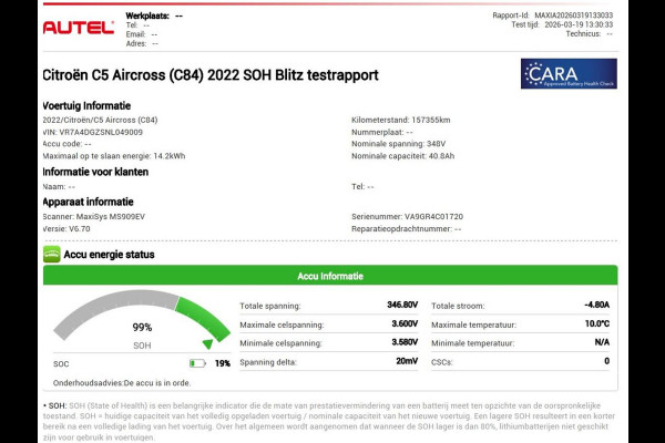 Citroën C5 Aircross 1.6 Plug-in Hybrid 225 Feel | SOH 99% | Facelift model | Leder/Alcantara | Carplay | Camera | Navigatie | Cruise control | Full LED | Climate control | Digital Cockpit | Bluetooth | PHEV