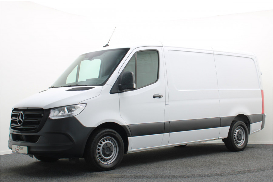 Mercedes-Benz Sprinter 317 CDI Aut. L2H1 Leer, 3-Zits, Camera, Standkachel, Airco, Cruise, Apple Carplay, Trekhaak
