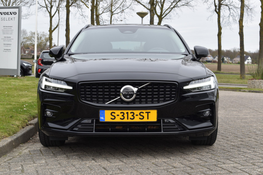Volvo V60 B4 211PK Automaat Plus Dark | Trekhaak | ACC | Leder | Stoelverwarming | 360 Camera | 18"LMV |