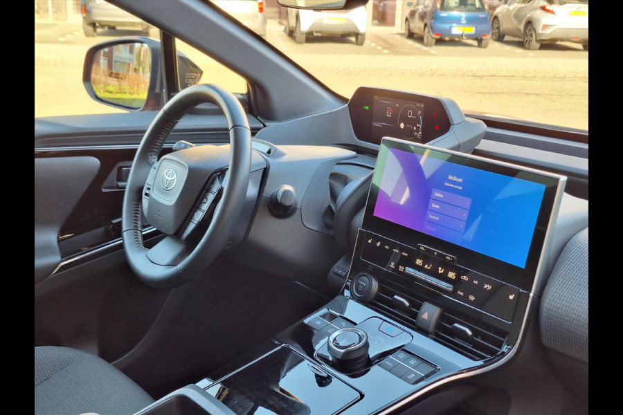 Toyota Bz4x 71,4 kWh Premium | Trekhaak, 20 inch, 360 camera, Half Leer, Bi-Tone, Dodehoekherkenning, Panoramadak, Parkeersensoren