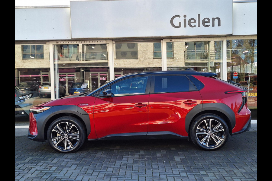Toyota Bz4x 71,4 kWh Premium | Trekhaak, 20 inch, 360 camera, Half Leer, Bi-Tone, Dodehoekherkenning, Panoramadak, Parkeersensoren
