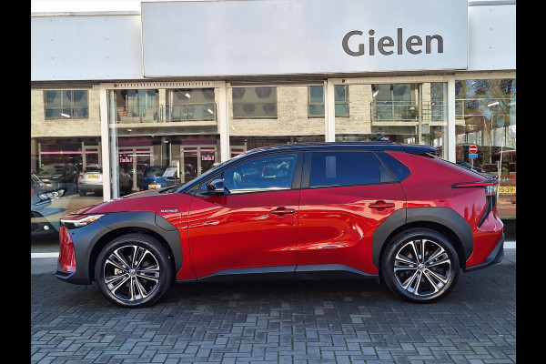 Toyota Bz4x 71,4 kWh Premium | Trekhaak, 20 inch, 360 camera, Half Leer, Bi-Tone, Dodehoekherkenning, Panoramadak, Parkeersensoren