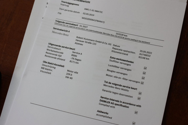 Mercedes-Benz C-Klasse AMG 43 4MATIC *Facelift*Perf. Stoelen*Burmester*Head-Up*Keyless*