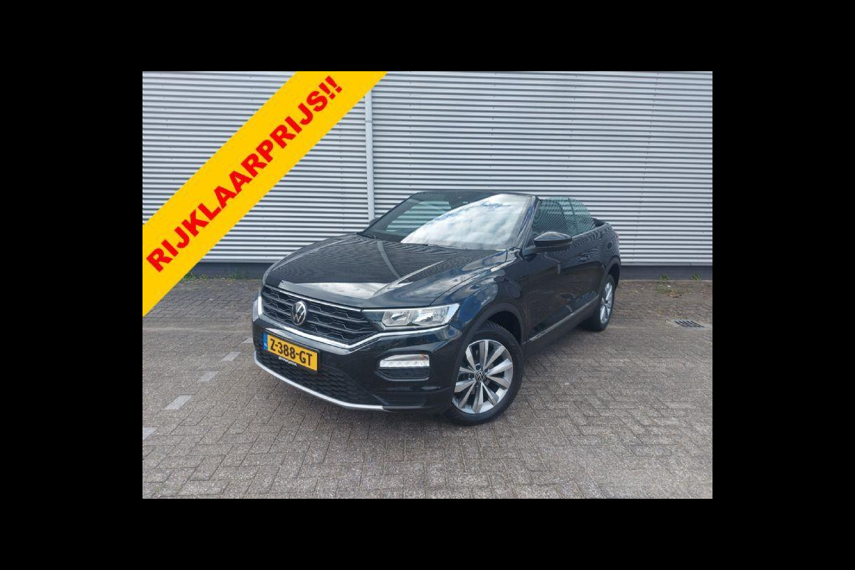 Volkswagen T-Roc Cabrio 1.0 TSI Style Carplay/Audio/Navigatie, parkcontrol, adap.Cruise, windscherm,stoelverwarming,