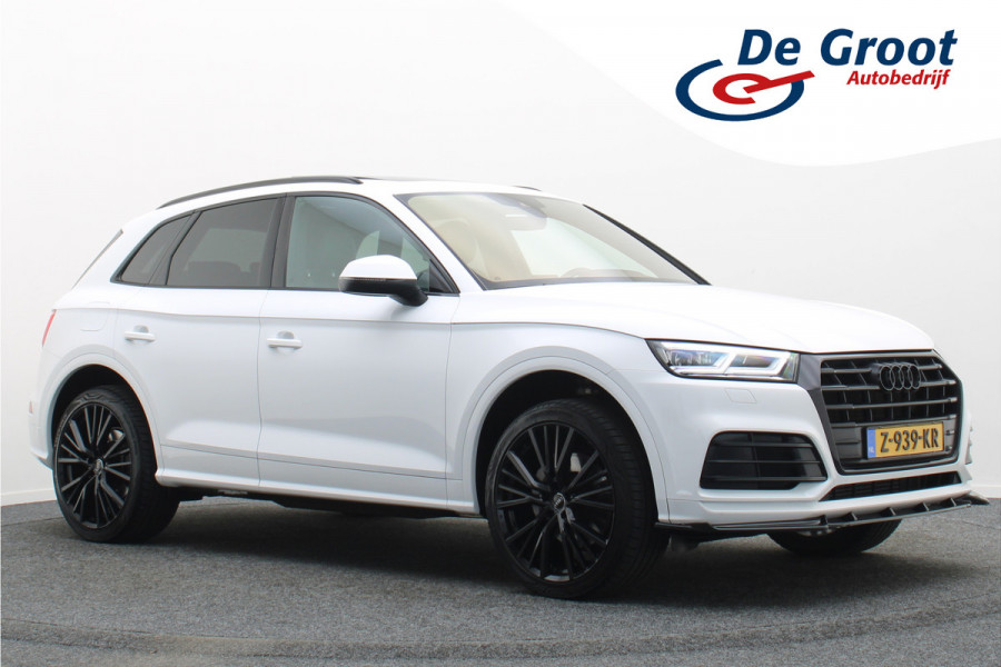 Audi Q5 55 TFSI e Quattro Plug-in Hybrid Competition S-Line Leer, Panoramadak, Cruise, Apple Carplay, Bluetooth, LED, Trekhaak, 21"