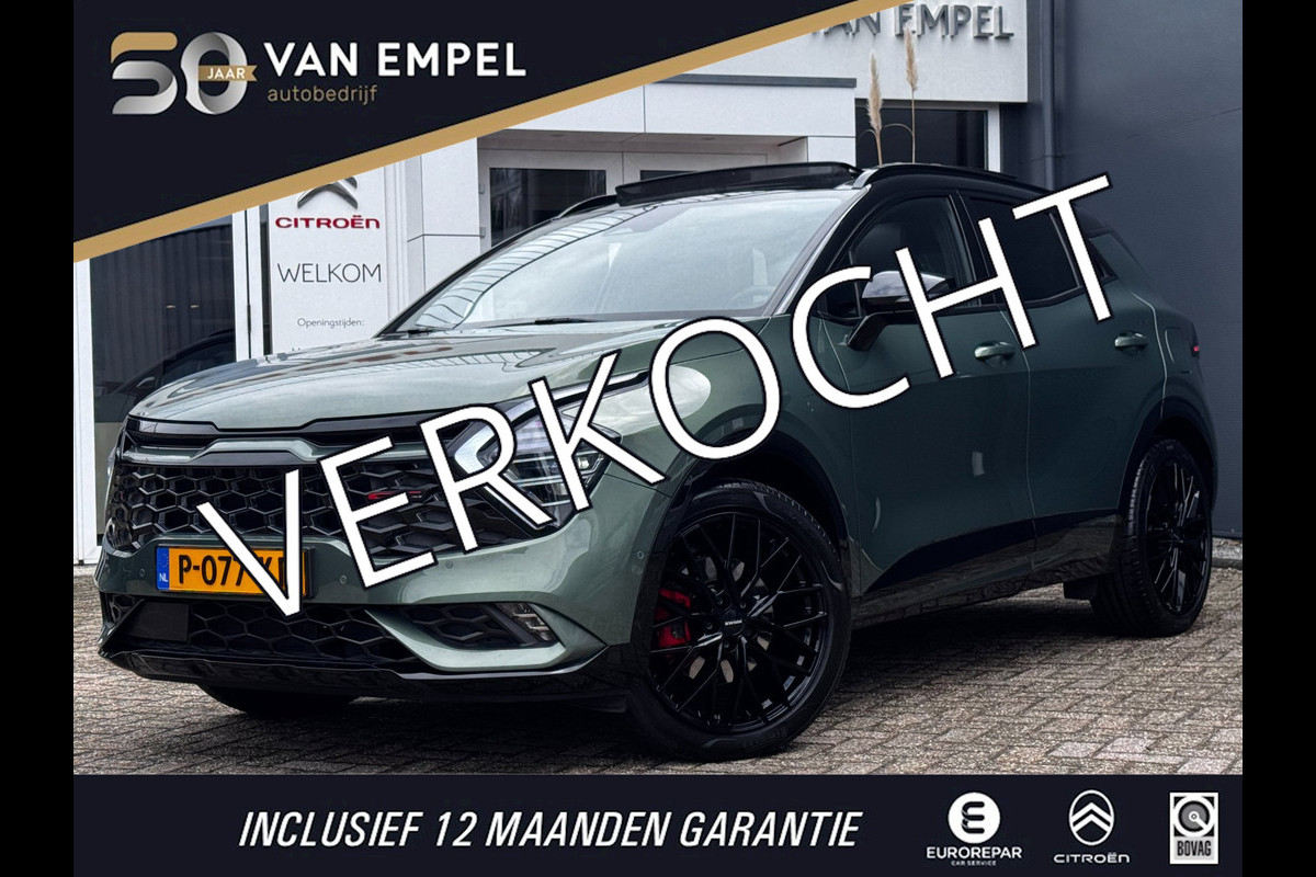 Kia Sportage 1.6 T-GDi Hybrid GT-PlusLine NL-Auto | Schuif-Kantel Dak | Leder + Memory | Camera 360 | Harman Kardon | Winter Pack