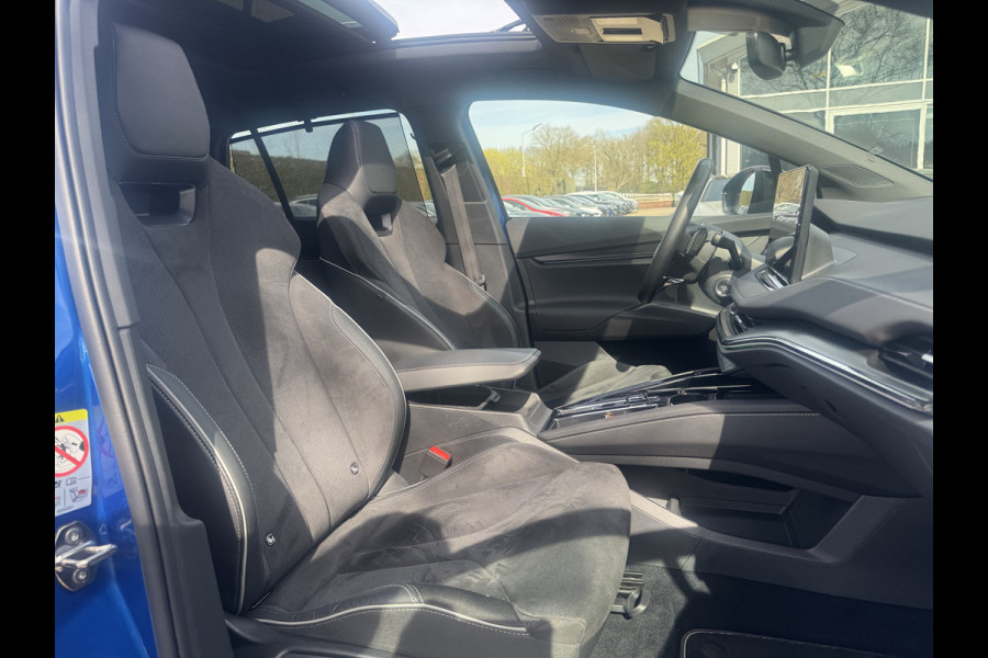 Škoda ENYAQ iV 60 Sportline / NIEUWSTAAT! / SoH 95,5% / Trekhaak /  Panoramadak / Camera / Leder&Alcantara / 20'' / Keyless / Matrix LED / Sfeerverlichting / Stoelverwamring / DAB / ACC