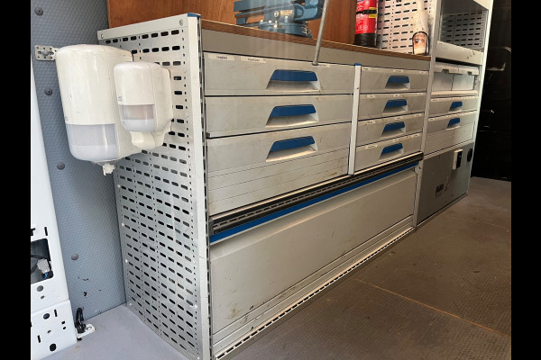 Ford Transit Servicewagen 2.0 TDCI 130pk euro6 L3H3 Trend Sortimo Inrichting Victron v230 Standkachel Trekhaak RIJKLAARPRIJS!