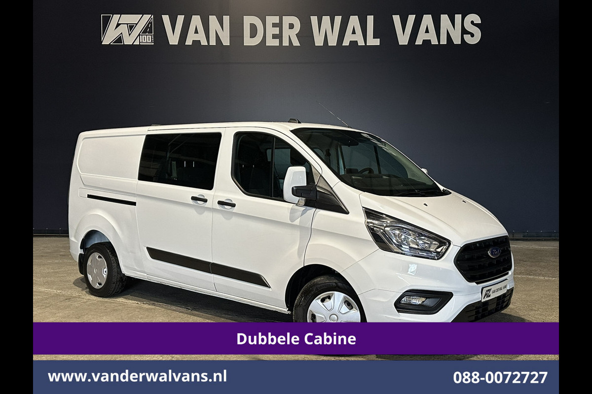 Ford Transit Custom 2.0 TDCI 130pk L2H1 Dubbele Cabine Euro6 Airco | 5-Zits | Navigatie | Apple Carplay | LED | Cruisecontrol Android Auto, Stoelverwarming, Parkeersensoren, Achterklep