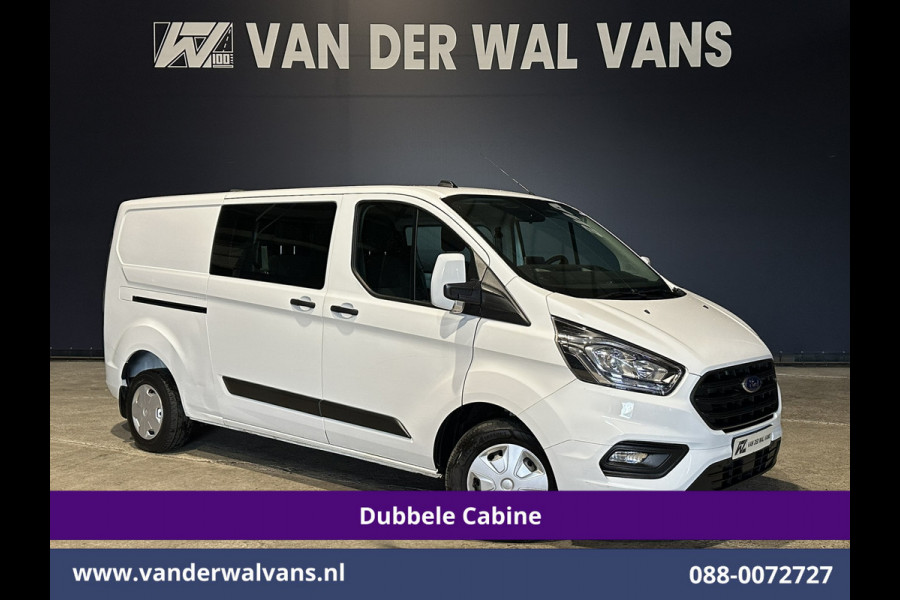 Ford Transit Custom 2.0 TDCI 130pk L2H1 Dubbele Cabine Euro6 Airco | 5-Zits | Navigatie | Apple Carplay | LED | Cruisecontrol Android Auto, Stoelverwarming, Parkeersensoren, Achterklep