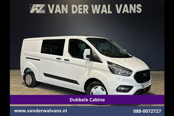 Ford Transit Custom 2.0 TDCI 130pk L2H1 Dubbele Cabine Euro6 Airco | 5-Zits | Navigatie | Apple Carplay | LED | Cruisecontrol Android Auto, Stoelverwarming, Parkeersensoren, Achterklep