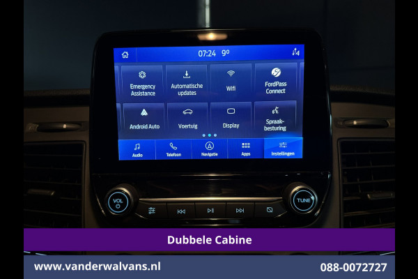 Ford Transit Custom 2.0 TDCI 130pk L2H1 Dubbele Cabine Euro6 Airco | 5-Zits | Navigatie | Apple Carplay | LED | Cruisecontrol Android Auto, Stoelverwarming, Parkeersensoren, Achterklep