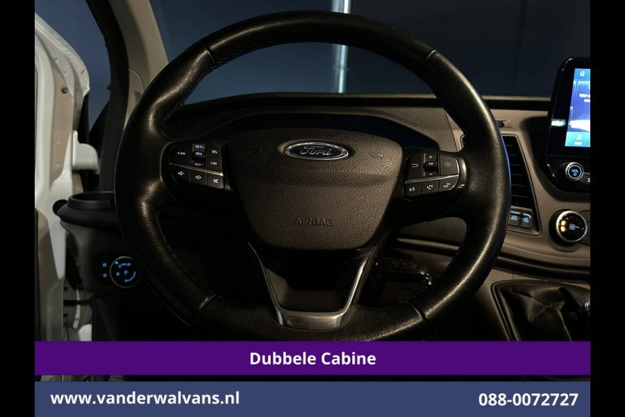 Ford Transit Custom 2.0 TDCI 130pk L2H1 Dubbele Cabine Euro6 Airco | 5-Zits | Navigatie | Apple Carplay | LED | Cruisecontrol Android Auto, Stoelverwarming, Parkeersensoren, Achterklep
