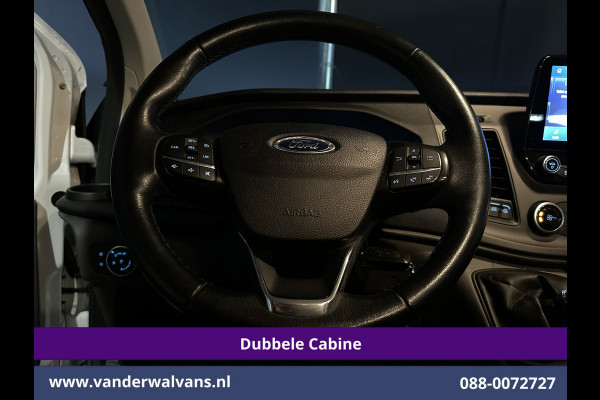 Ford Transit Custom 2.0 TDCI 130pk L2H1 Dubbele Cabine Euro6 Airco | 5-Zits | Navigatie | Apple Carplay | LED | Cruisecontrol Android Auto, Stoelverwarming, Parkeersensoren, Achterklep